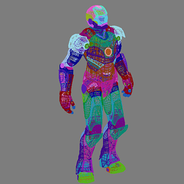 3dsmax character iron man - Iron man by bahramnj